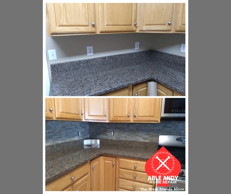 backsplash work