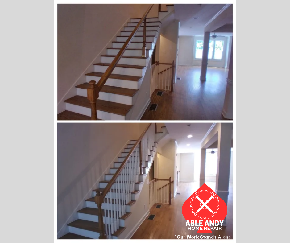 stair rail work