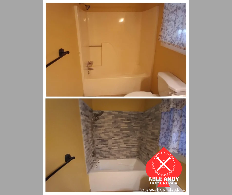 stone shower work