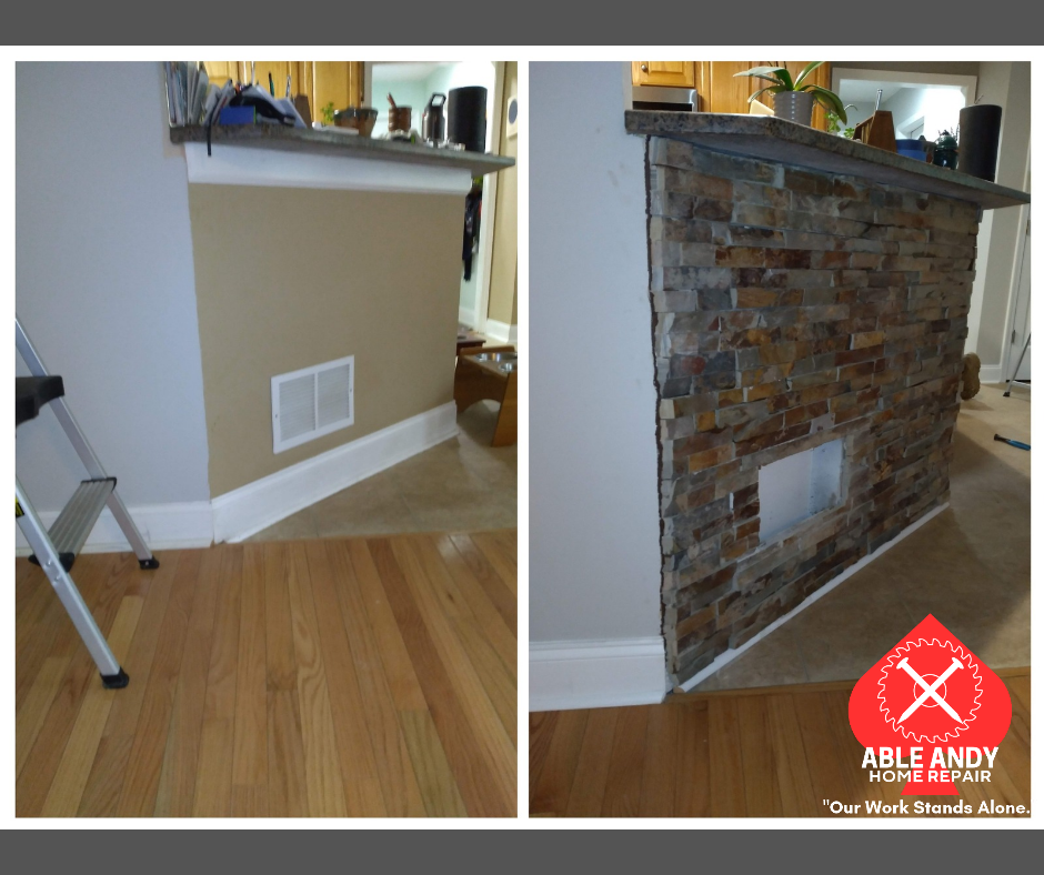 stone wall work